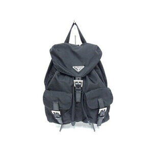 PRADA Backpack Nylon Black Nero VELA